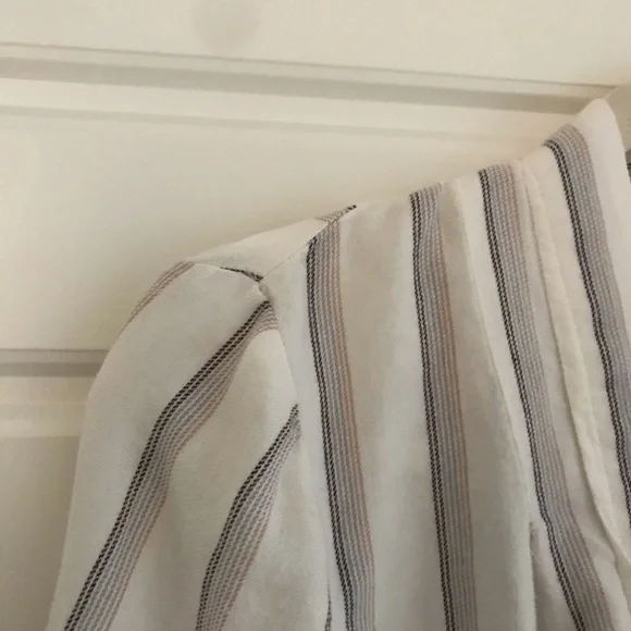 LOFT Striped Long Sleeve Blouse - Picture 7 of 8